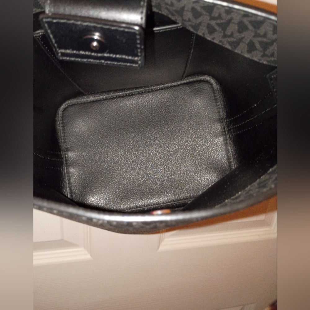 Michael Kors Dark Gray & Black Purse - Picture 4 of 4